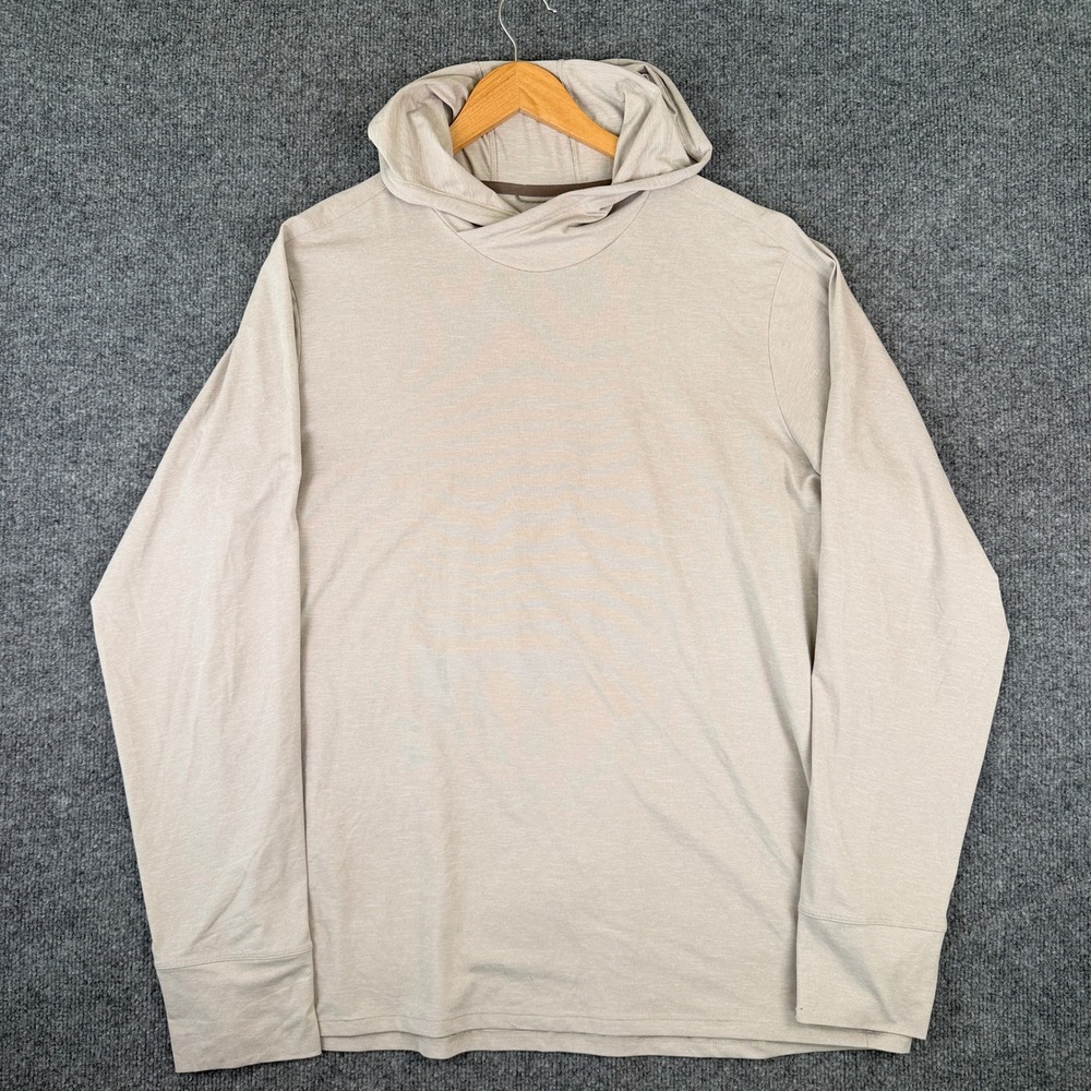 REI Co-op Sahara Shade Hoodie Mens XL Beige Sun Shirt Hooded Pullover 185196